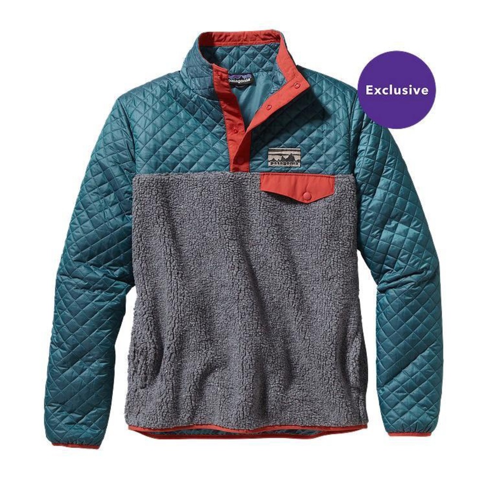 Patagonia mixed media snap t pullover